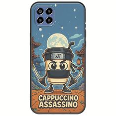 Brainrot - Cappuccino Assasino Samsung Galaxy M33 5G Black TPU (Μαύρη Σιλικόνη)