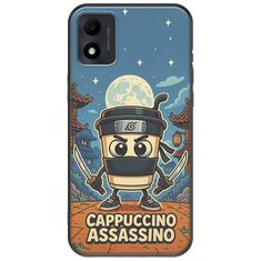 Brainrot - Cappuccino Assasino TCL 305i Black TPU (Μαύρη Σιλικόνη)