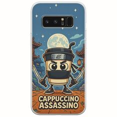 Brainrot - Cappuccino Assasino Samsung Galaxy Note 8 Flexible TPU (Διάφανη Σιλικόνη)