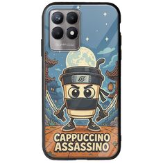 Brainrot - Cappuccino Assasino Realme 8i Groove TPU (Tempered Glass και TPU)
