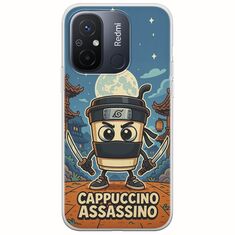 Brainrot - Cappuccino Assasino Xiaomi Redmi 12C Flexible TPU (Διάφανη Σιλικόνη)