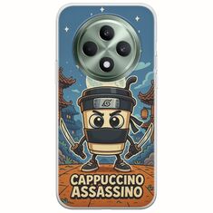 Brainrot - Cappuccino Assasino Oppo Reno 12 F 5G Flexible TPU (Διάφανη Σιλικόνη)