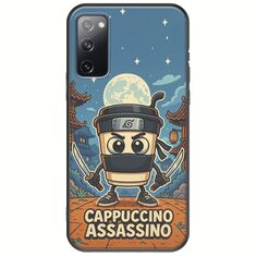 Brainrot - Cappuccino Assasino Samsung Galaxy S20 Black TPU (Μαύρη Σιλικόνη)