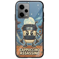 Brainrot - Cappuccino Assasino Xiaomi Redmi Note 12 5G Groove TPU (Tempered Glass και TPU)