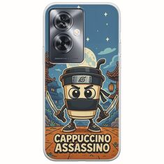 Brainrot - Cappuccino Assasino Oppo A79 5G Flexible TPU (Διάφανη Σιλικόνη)