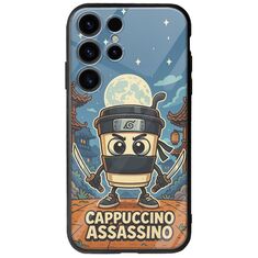 Brainrot - Cappuccino Assasino Samsung Galaxy S24 Ultra 5G Groove TPU (Tempered Glass και TPU)
