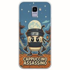 Brainrot - Cappuccino Assasino Samsung Galaxy J6 2018 Flexible TPU (Διάφανη Σιλικόνη)