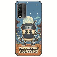 Brainrot - Cappuccino Assasino Xiaomi Redmi 9T Black TPU (Μαύρη Σιλικόνη)