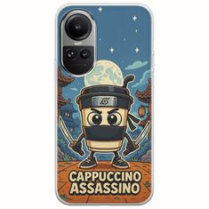 Brainrot - Cappuccino Assasino Oppo Reno 10 5G Flexible TPU (Διάφανη Σιλικόνη)