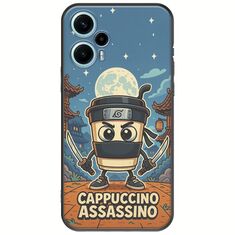 Brainrot - Cappuccino Assasino Xiaomi Poco F5 5G Black TPU (Μαύρη Σιλικόνη)