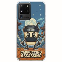 Brainrot - Cappuccino Assasino Samsung Galaxy S20 Ultra Flexible TPU (Διάφανη Σιλικόνη)