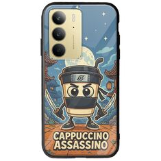 Brainrot - Cappuccino Assasino Realme C75 4G Groove TPU (Tempered Glass και TPU)