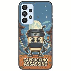 Brainrot - Cappuccino Assasino Samsung Galaxy A53 5G Black TPU (Μαύρη Σιλικόνη)