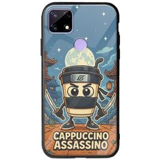 Brainrot - Cappuccino Assasino Realme C21 Groove TPU (Tempered Glass και TPU)