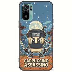 Brainrot - Cappuccino Assasino Xiaomi Redmi Note 10 / 10s Black TPU (Μαύρη Σιλικόνη)