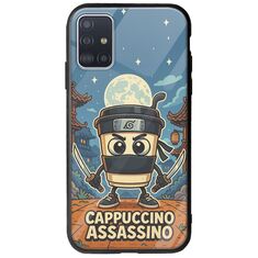 Brainrot - Cappuccino Assasino Samsung Galaxy A71 Groove TPU (Tempered Glass και TPU)