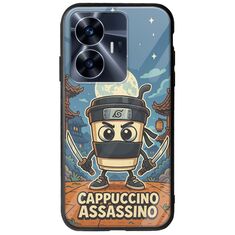 Brainrot - Cappuccino Assasino Realme C55 Groove TPU (Tempered Glass και TPU)