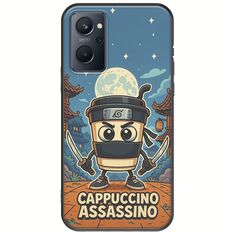Brainrot - Cappuccino Assasino Realme 9i Black TPU (Μαύρη Σιλικόνη)