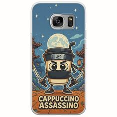 Brainrot - Cappuccino Assasino Samsung Galaxy S6 Flexible TPU (Διάφανη Σιλικόνη)