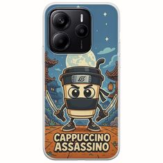 Brainrot - Cappuccino Assasino Xiaomi Redmi Note 14 5G Flexible TPU (Διάφανη Σιλικόνη)