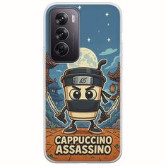Brainrot - Cappuccino Assasino Oppo Reno 12 5G Flexible TPU (Διάφανη Σιλικόνη)