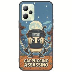 Brainrot - Cappuccino Assasino Realme C35 Black TPU (Μαύρη Σιλικόνη)