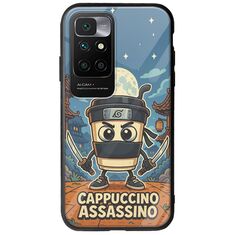 Brainrot - Cappuccino Assasino Xiaomi Redmi 10 Groove TPU (Tempered Glass και TPU)