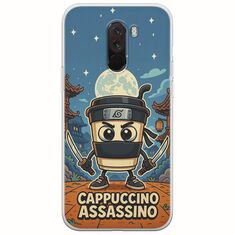 Brainrot - Cappuccino Assasino Xiaomi Pocophone F1 Flexible TPU (Διάφανη Σιλικόνη)