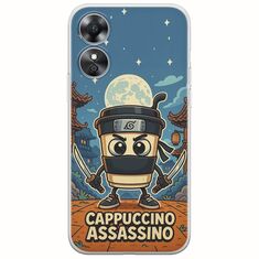 Brainrot - Cappuccino Assasino Oppo A17 Flexible TPU (Διάφανη Σιλικόνη)