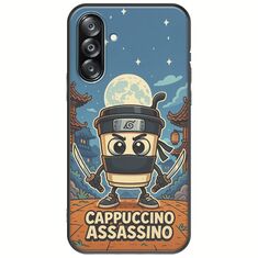 Brainrot - Cappuccino Assasino Samsung Galaxy A26 5G  Black TPU (Μαύρη Σιλικόνη)
