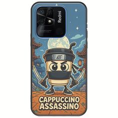 Brainrot - Cappuccino Assasino Xiaomi Redmi 10C Black TPU (Μαύρη Σιλικόνη)