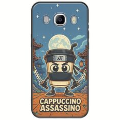 Brainrot - Cappuccino Assasino Samsung Galaxy J5(2016) Black TPU (Μαύρη Σιλικόνη)