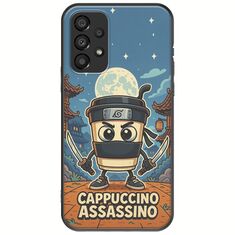 Brainrot - Cappuccino Assasino Samsung Galaxy A33 5G Black TPU (Μαύρη Σιλικόνη)