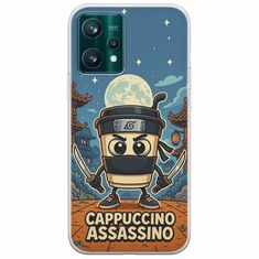 Brainrot - Cappuccino Assasino Realme 9 Pro Flexible TPU (Διάφανη Σιλικόνη)