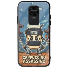Brainrot - Cappuccino Assasino Xiaomi Redmi Note 9 Groove TPU (Tempered Glass και TPU)