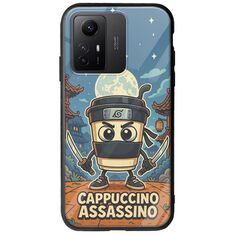 Brainrot - Cappuccino Assasino Xiaomi Redmi Note 12S Groove TPU (Tempered Glass και TPU)