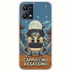 Brainrot - Cappuccino Assasino Realme 9 4G Flexible TPU (Διάφανη Σιλικόνη)