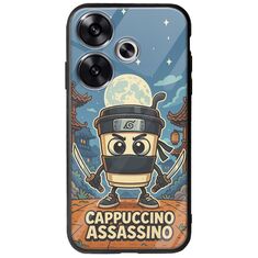 Brainrot - Cappuccino Assasino Xiaomi Poco F6 5G Groove TPU (Tempered Glass και TPU)