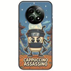 Brainrot - Cappuccino Assasino Realme 12x 5G Black TPU (Μαύρη Σιλικόνη)