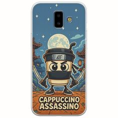 Brainrot - Cappuccino Assasino Samsung Galaxy J6 Plus Flexible TPU (Διάφανη Σιλικόνη)