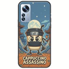 Brainrot - Cappuccino Assasino Xiaomi 12 Pro Black TPU (Μαύρη Σιλικόνη)