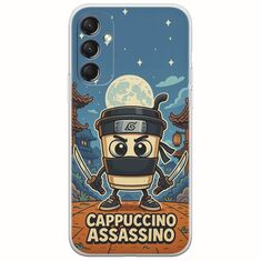 Brainrot - Cappuccino Assasino Samsung Galaxy M34 5G Flexible TPU (Διάφανη Σιλικόνη)