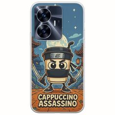 Brainrot - Cappuccino Assasino Realme C55 Flexible TPU (Διάφανη Σιλικόνη)