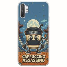 Brainrot - Cappuccino Assasino Samsung Galaxy Note 10 Plus Flexible TPU (Διάφανη Σιλικόνη)