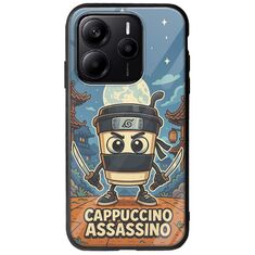 Brainrot - Cappuccino Assasino Xiaomi Redmi Note 14 5G Groove TPU (Tempered Glass και TPU)