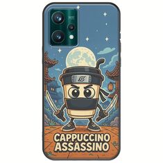 Brainrot - Cappuccino Assasino Realme 9 5G Black TPU (Μαύρη Σιλικόνη)