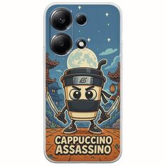 Brainrot - Cappuccino Assasino Xiaomi Poco M6 Pro 4G Flexible TPU (Διάφανη Σιλικόνη)