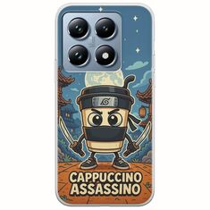 Brainrot - Cappuccino Assasino Xiaomi 14T Pro 5G Flexible TPU (Διάφανη Σιλικόνη)