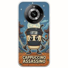 Brainrot - Cappuccino Assasino Realme 11 Pro 5G Flexible TPU (Διάφανη Σιλικόνη)