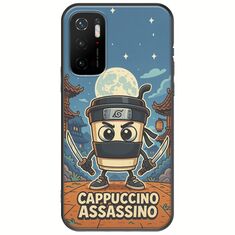Brainrot - Cappuccino Assasino Xiaomi Poco M3 Pro 5G Black TPU (Μαύρη Σιλικόνη)